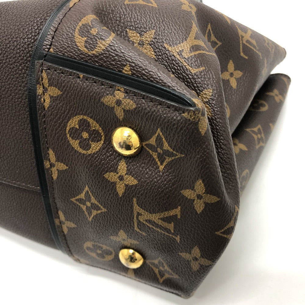 LOUIS VUITTON Handbag Monogram canvas, Cuir Orfevre leather Brown Monogram Tote W PM