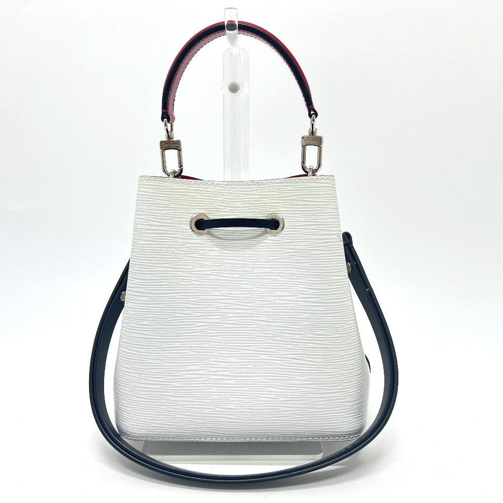   LOUIS VUITTON Shoulder Bag Epi Leather White x Black x Red NeoNoe BB Bron Optique