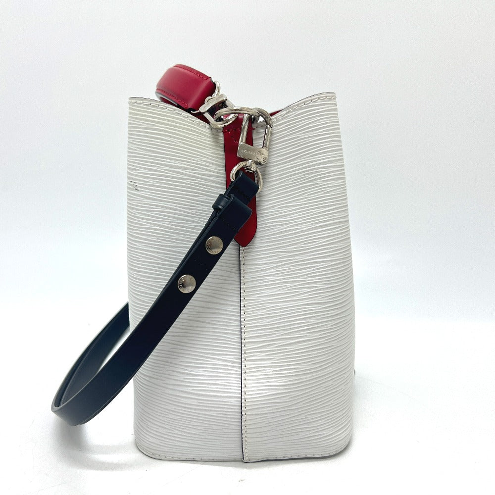  LOUIS VUITTON Shoulder Bag Epi Leather White x Black x Red NeoNoe BB Bron Optique