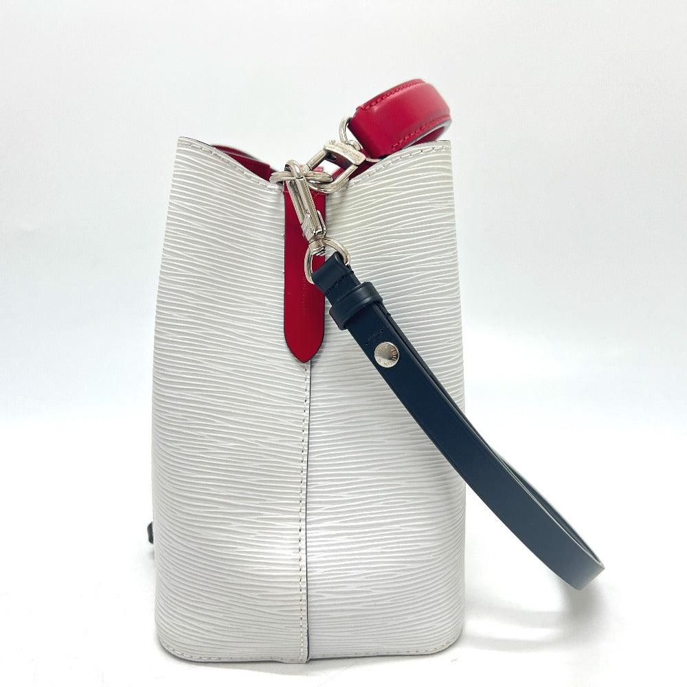   LOUIS VUITTON Shoulder Bag Epi Leather White x Black x Red NeoNoe BB Bron Optique