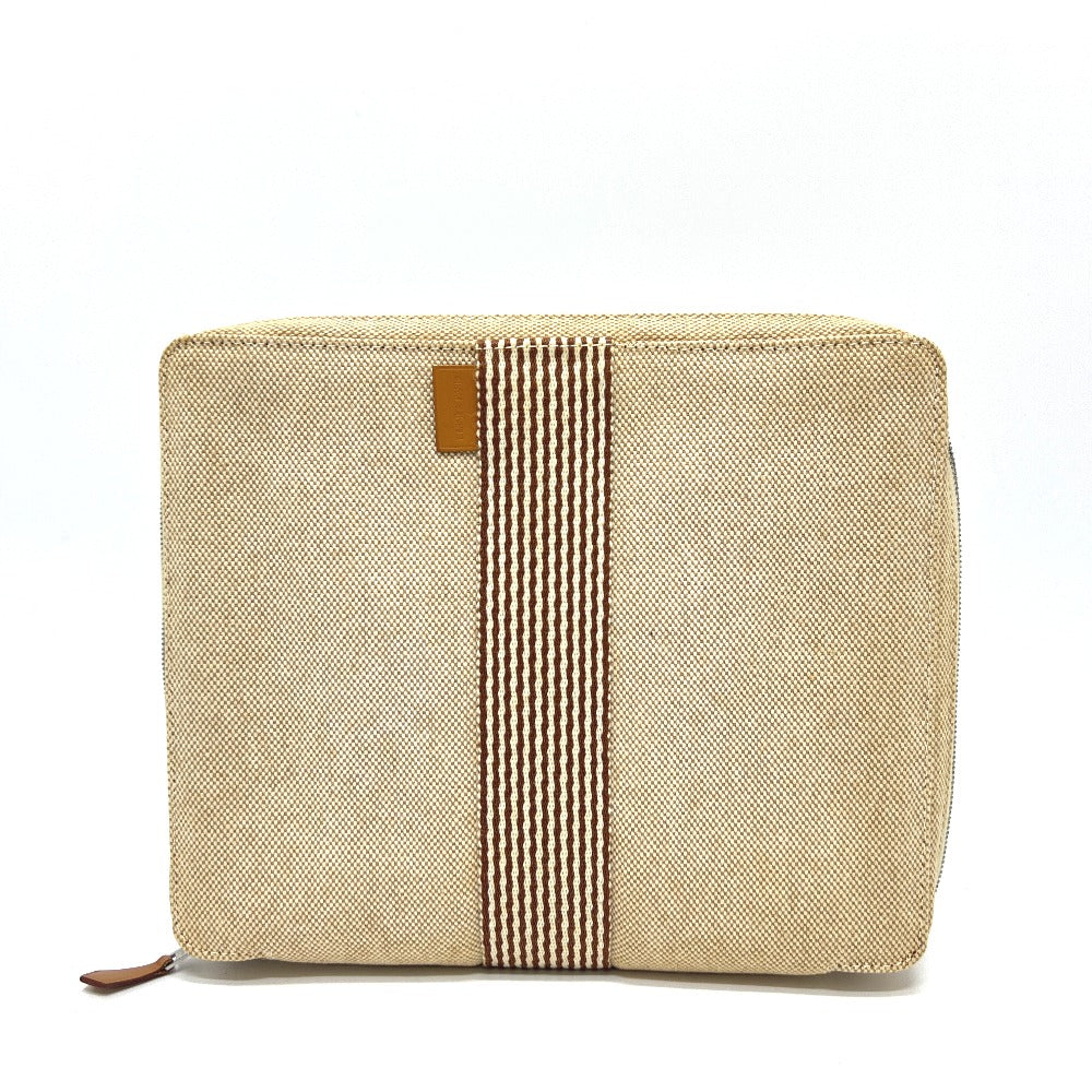 HERMES Pouch Tower ash Brown beige New Fool Toe