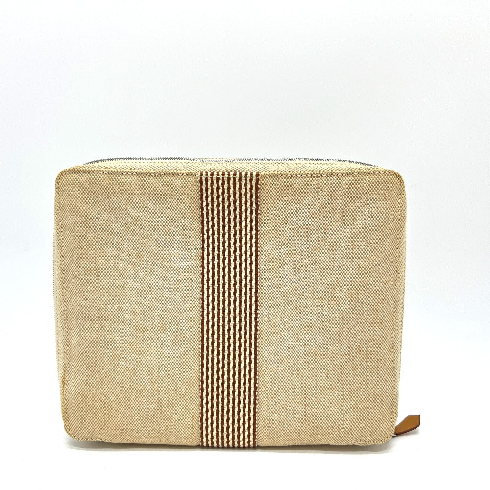 HERMES Pouch Tower ash Brown beige New Fool Toe