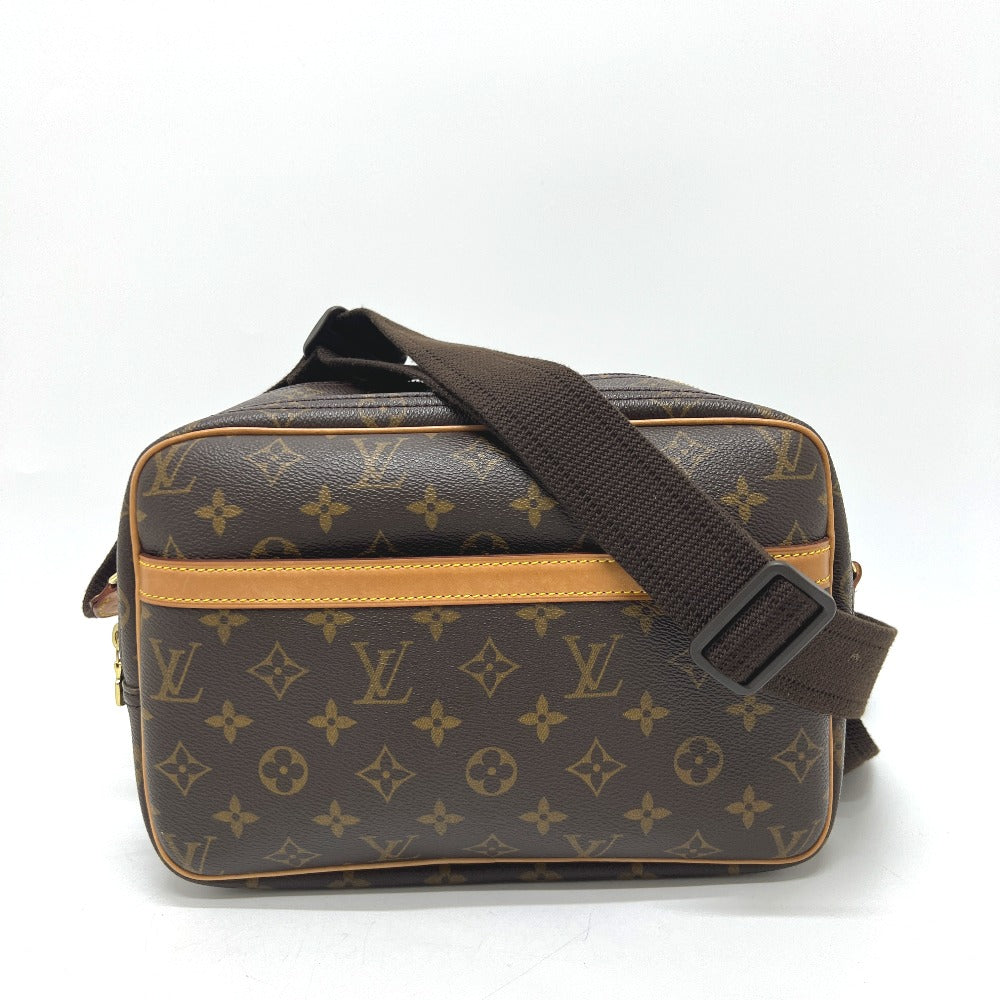 LOUIS VUITTON Shoulder Bag Monogram canvas Brown Reporter PM