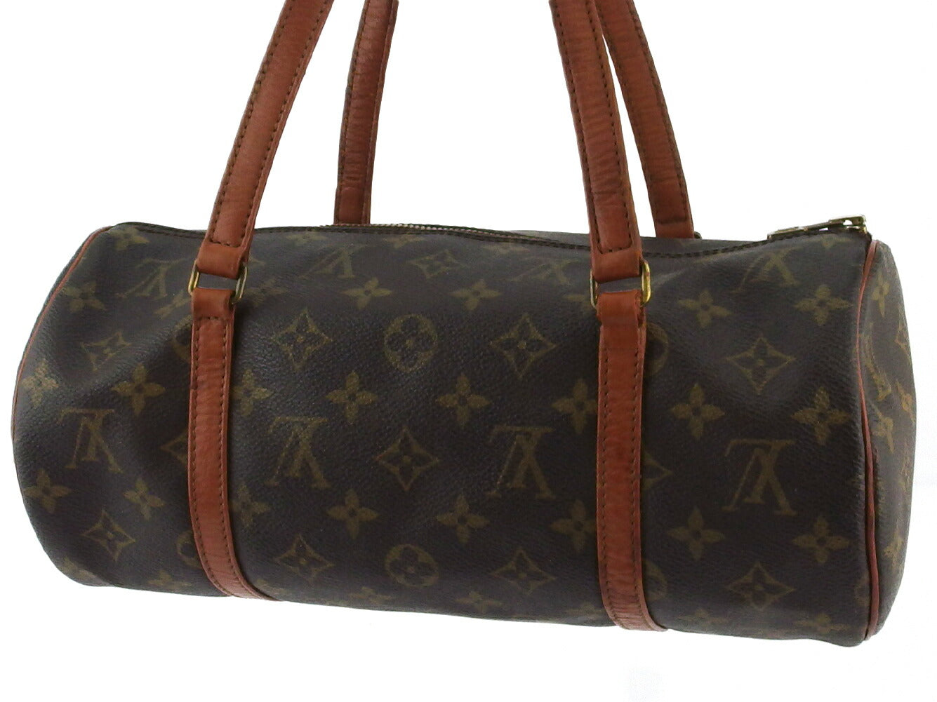 LOUIS VUITTON Handbag Brown beige gold Papillon 30 old type