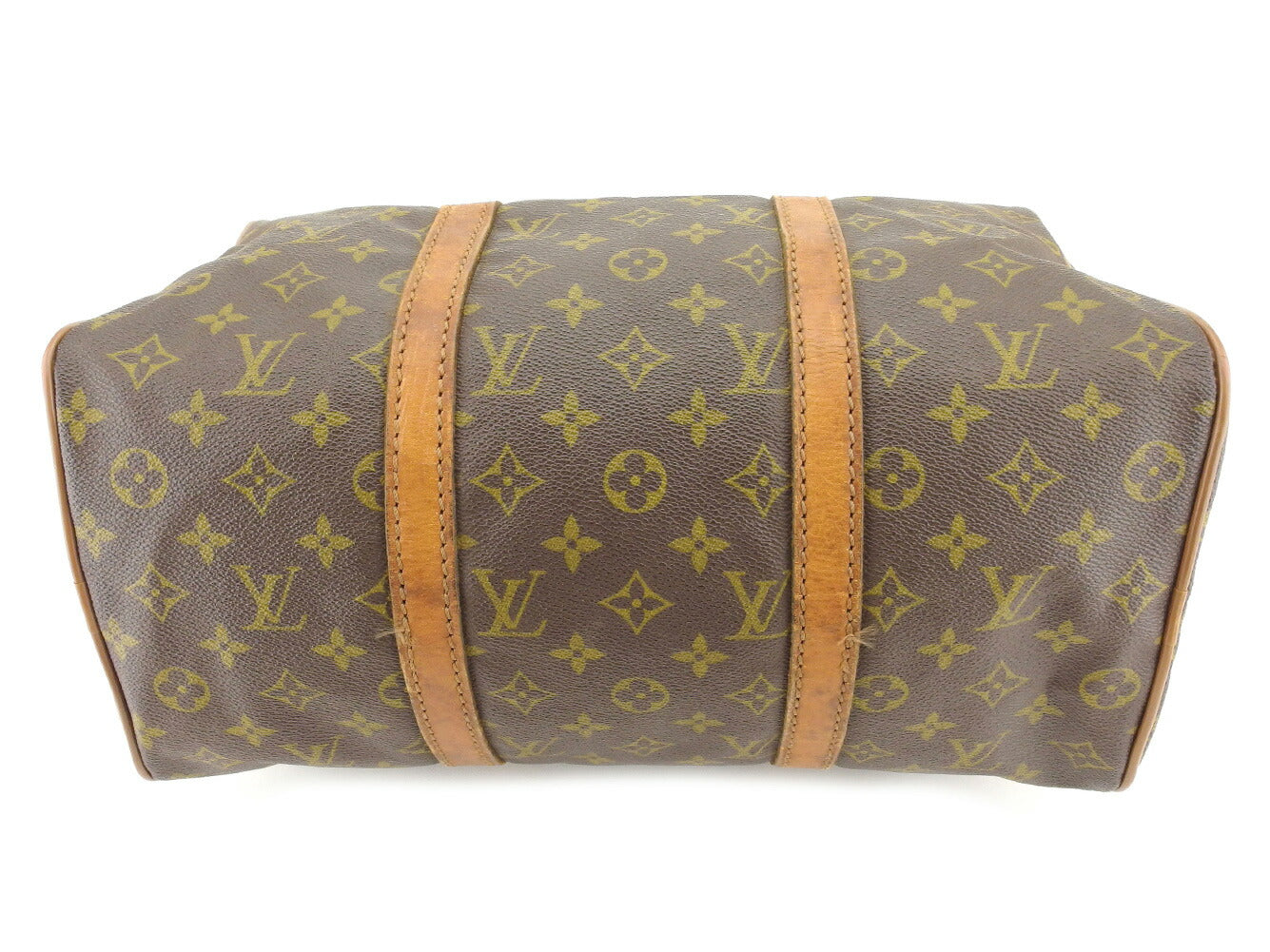 LOUIS VUITTON Boston Duffel bag Brown beige Sac spool35
