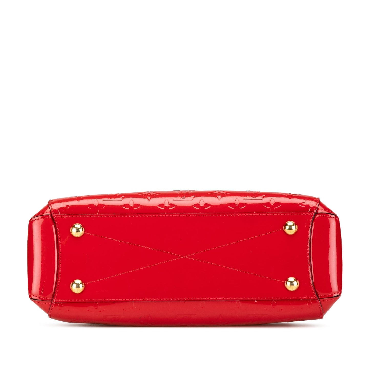 Red Louis Vuitton Monogram Vernis Montaigne MM Satchel