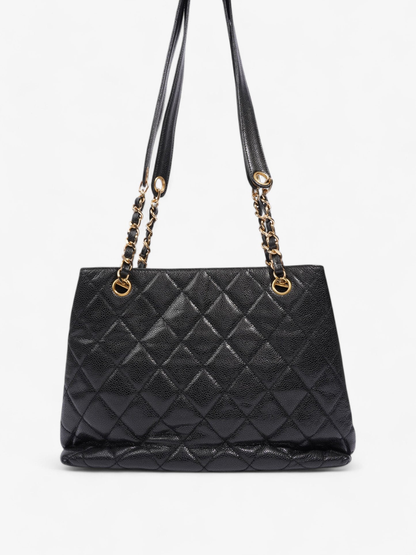 Chanel Cocomark Shoulder Bag Black Caviar Leather