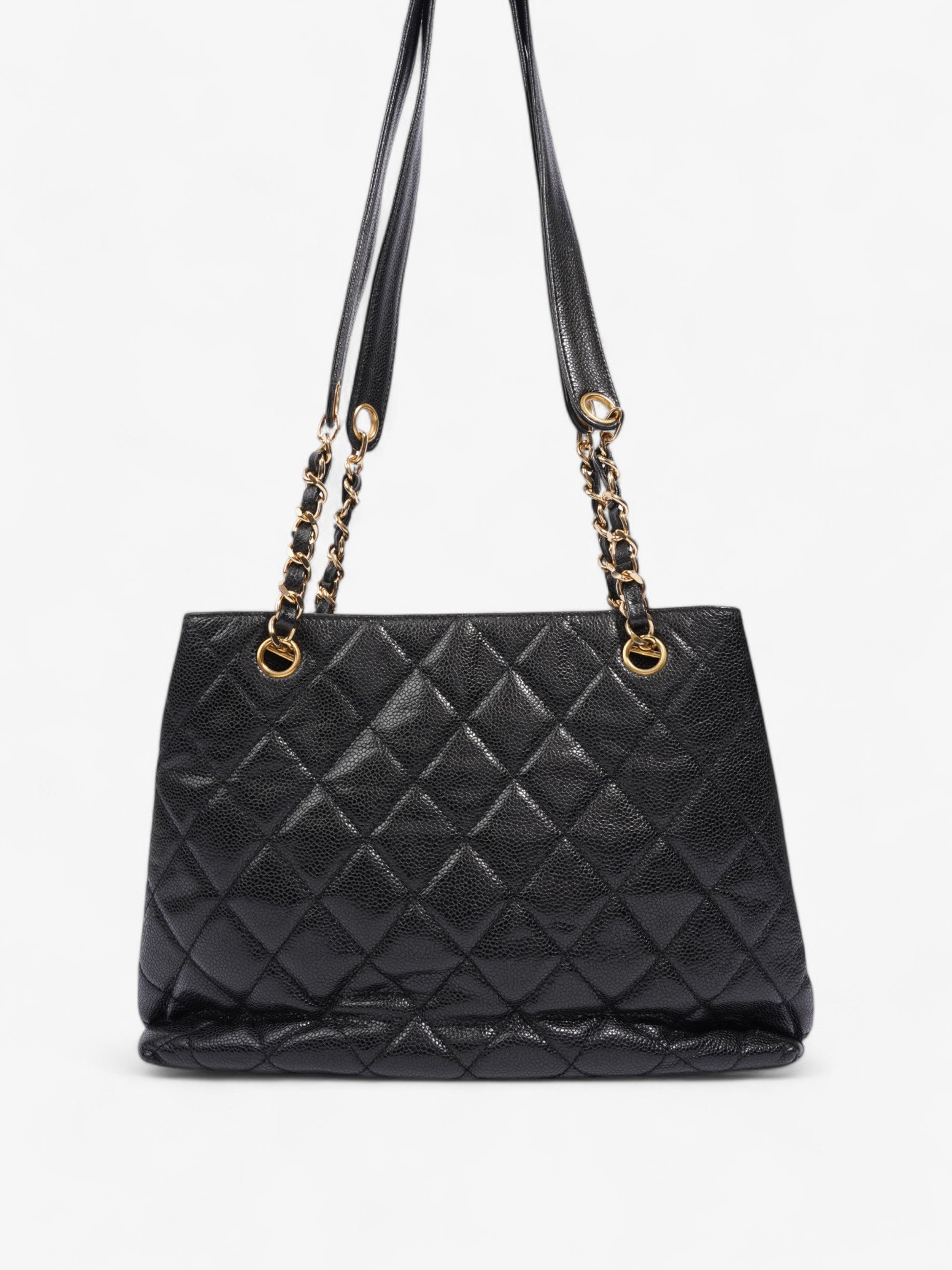 Chanel Cocomark Shoulder Bag Black Caviar Leather