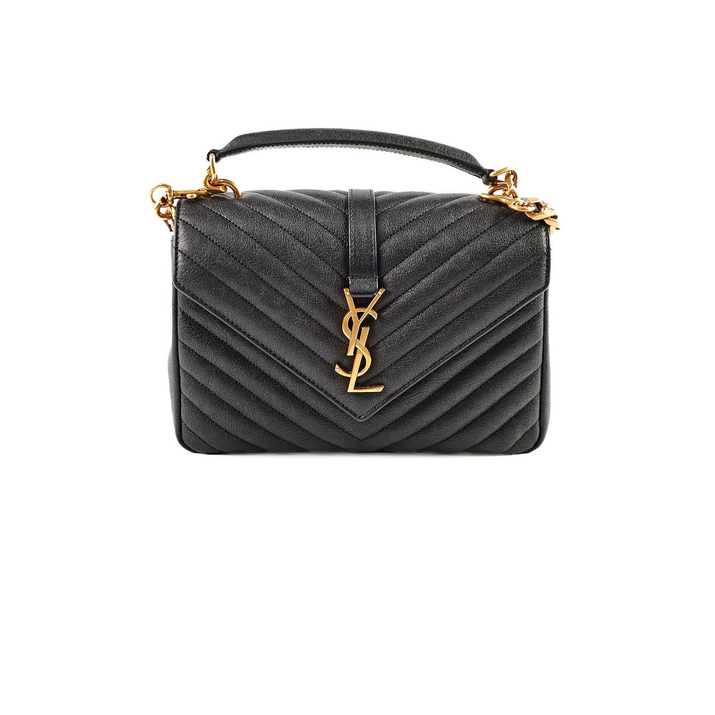 Saint Laurent College Medium Black