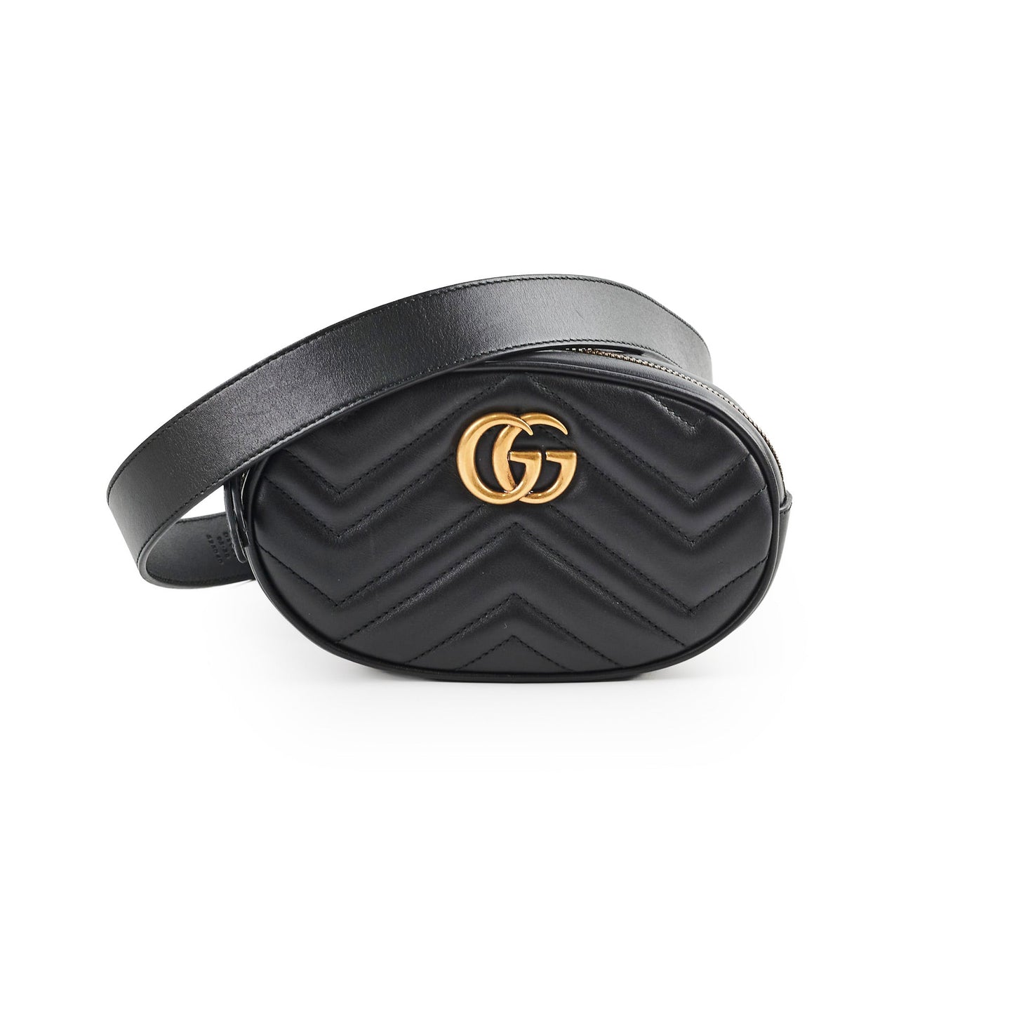 Gucci Matelass? Mini GG Marmont Black Belt Bag