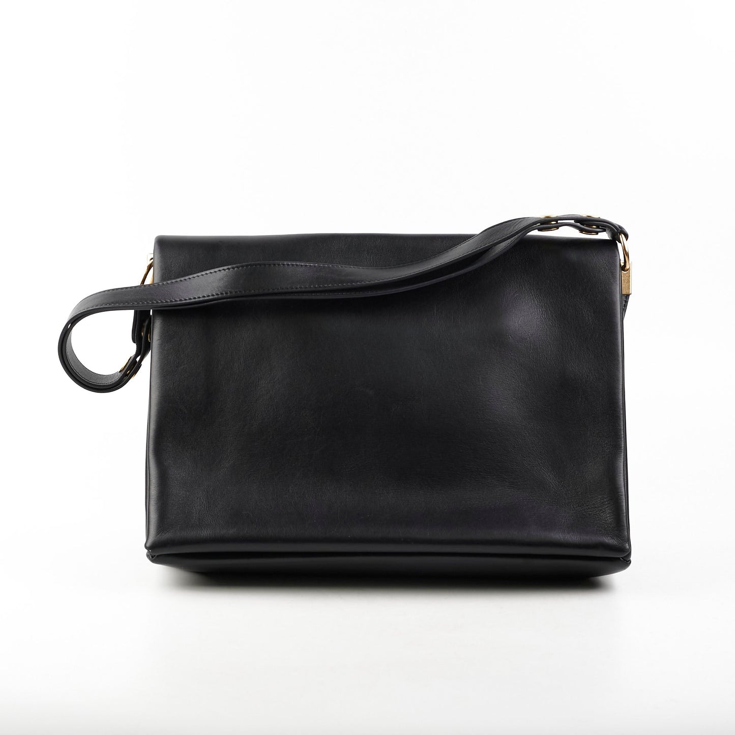 Luxury CELINE Blade Leather Shoulder Bag Black