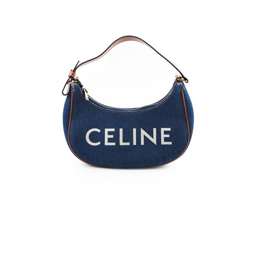 Luxury CELINE Medium Ava Denim Shoulder Bag