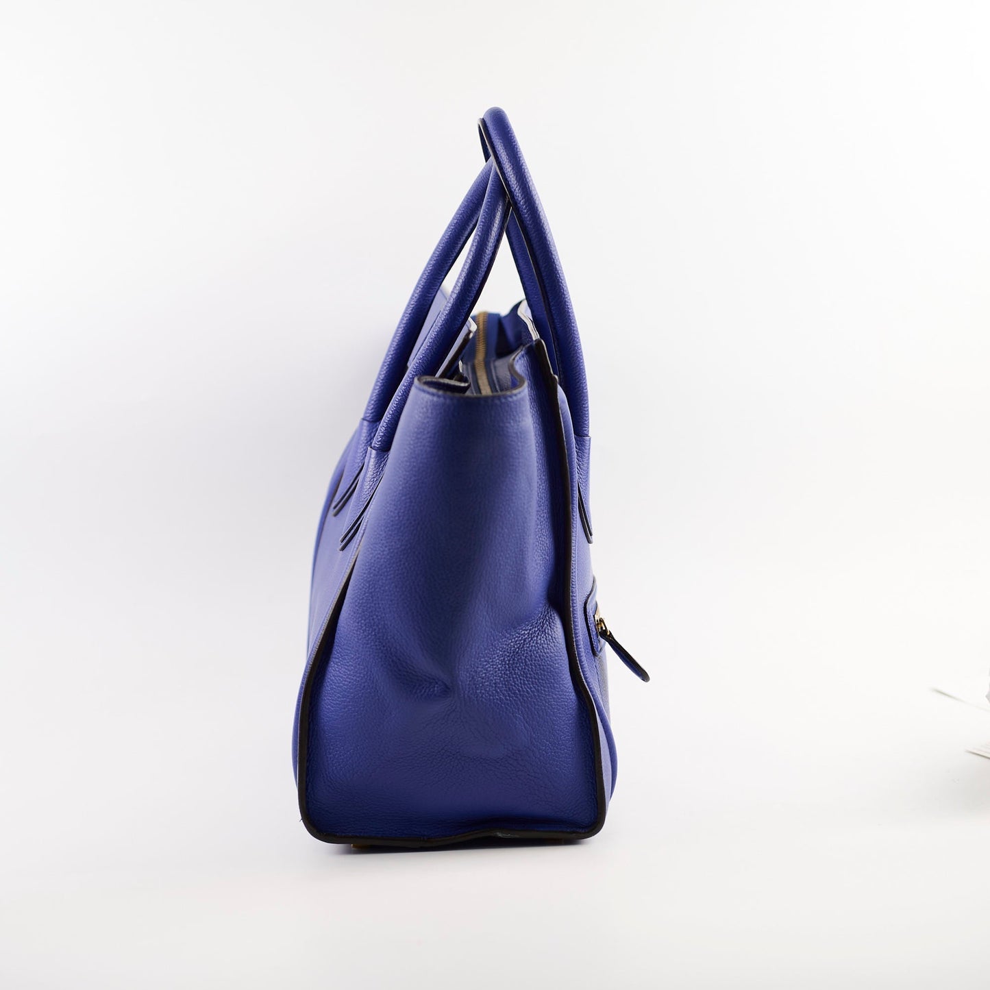 Luxury CELINE Mini Luggage Bag Blue