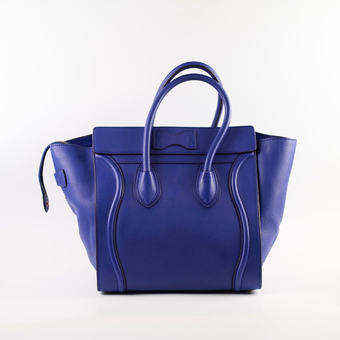 Luxury CELINE Mini Luggage Bag Blue
