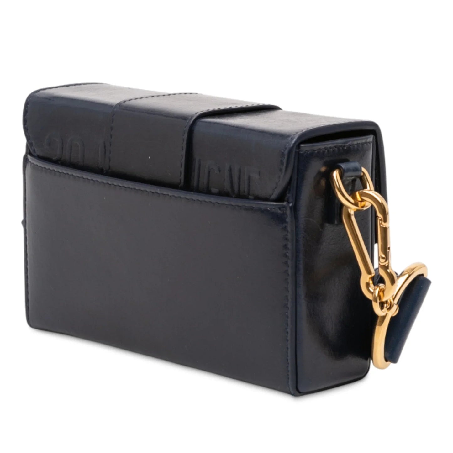 Blue Dior Leather 30 Montaigne Box Bag