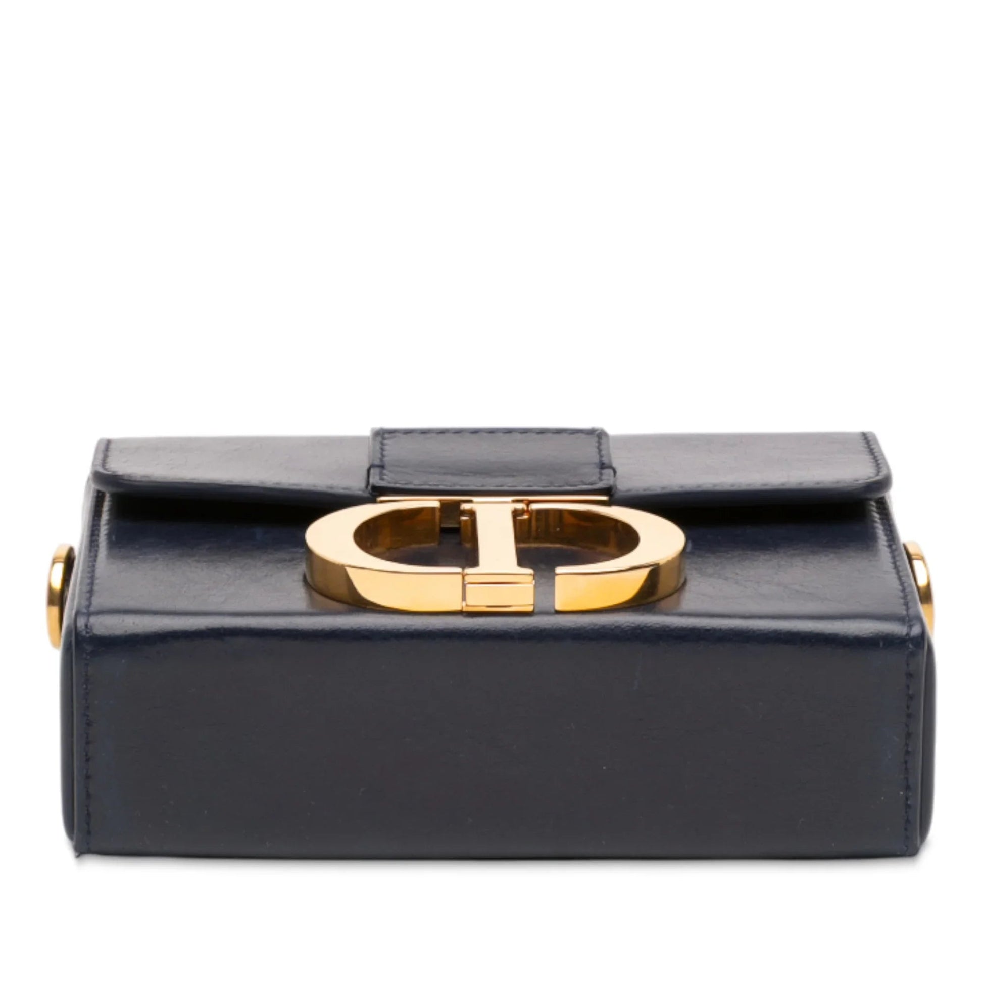 Blue Dior Leather 30 Montaigne Box Bag