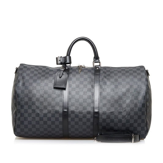 Louis Vuitton Keepall Bandoulière 55 Damier Graphite Canvas