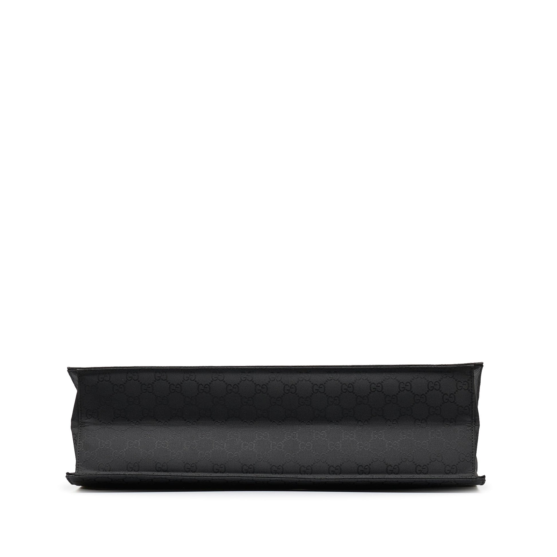 Gucci Black Leather Nylon Tote Style 1