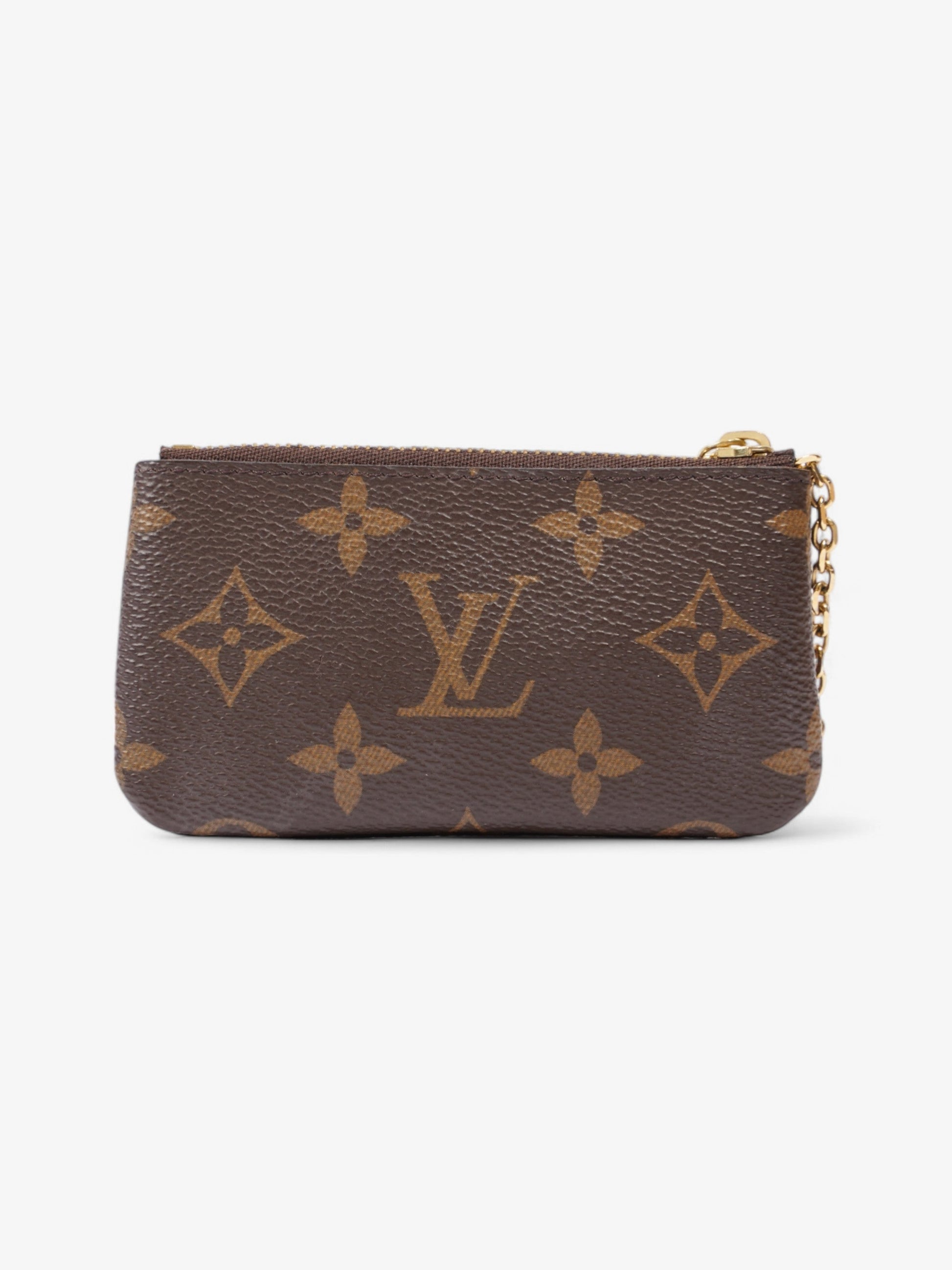  Louis Vuitton Key Pouch Monogram / Gold Coated Canvas
