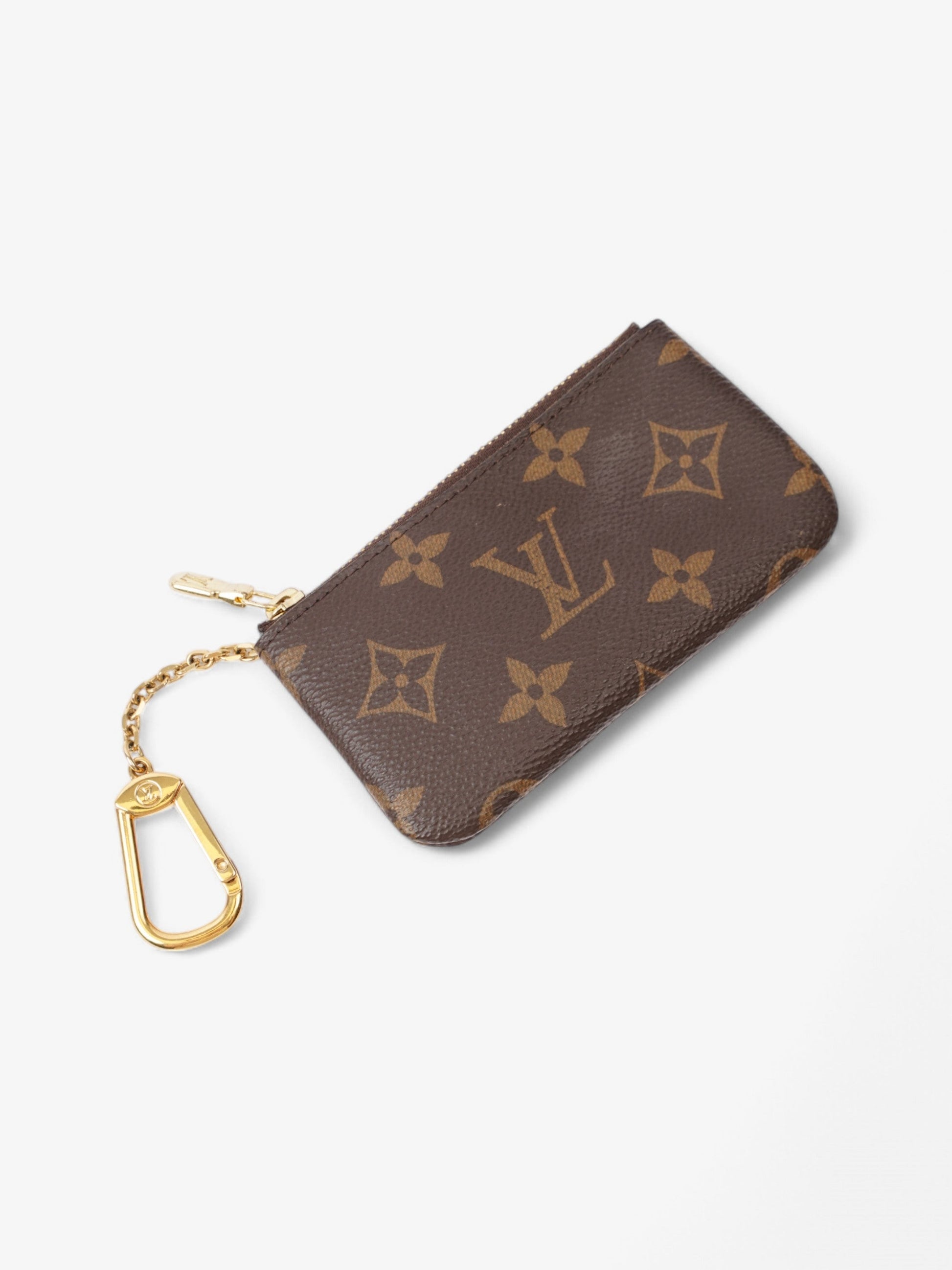  Louis Vuitton Key Pouch Monogram / Gold Coated Canvas