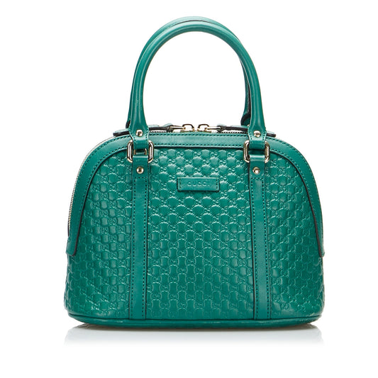 Gucci Guccissima Blue Leather Shoulder Bag Style 1