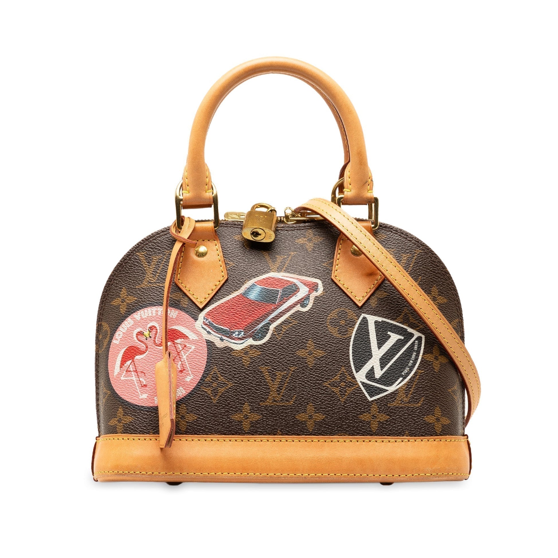 Brown Louis Vuitton Monogram World Tour Alma BB Satchel Crossbody