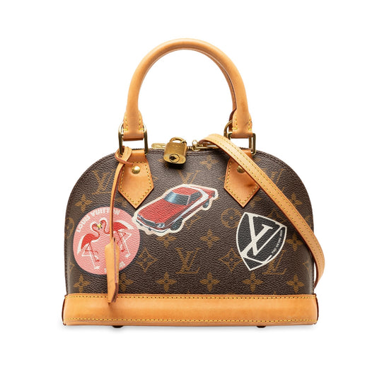 Brown Louis Vuitton Monogram World Tour Alma BB Satchel Crossbody