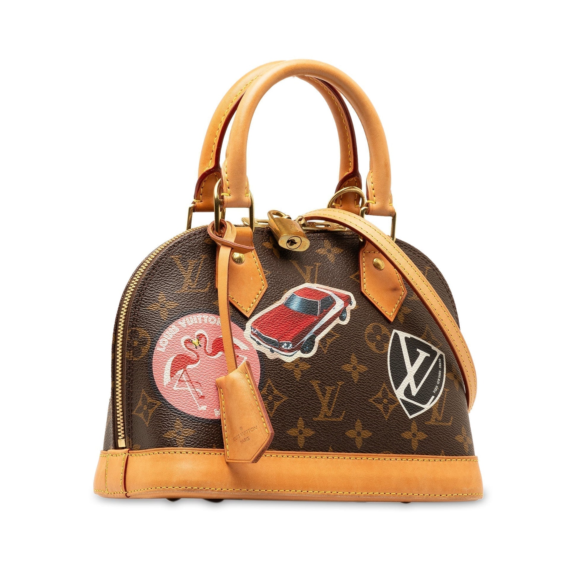 Brown Louis Vuitton Monogram World Tour Alma BB Satchel Crossbody