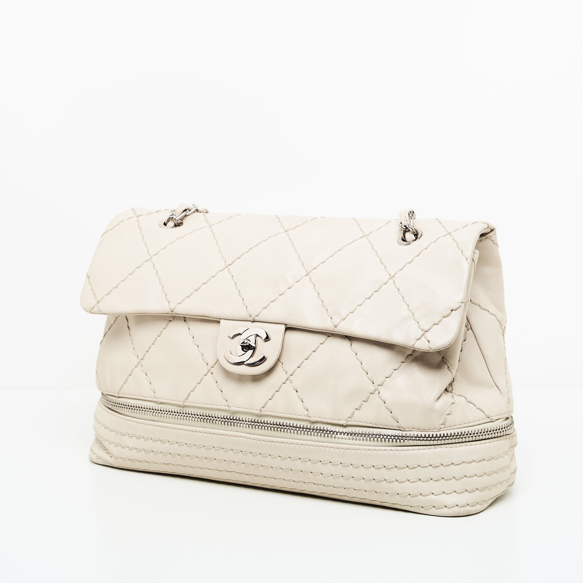 Chanel Quilted Expandable Ligne Flap Bag
