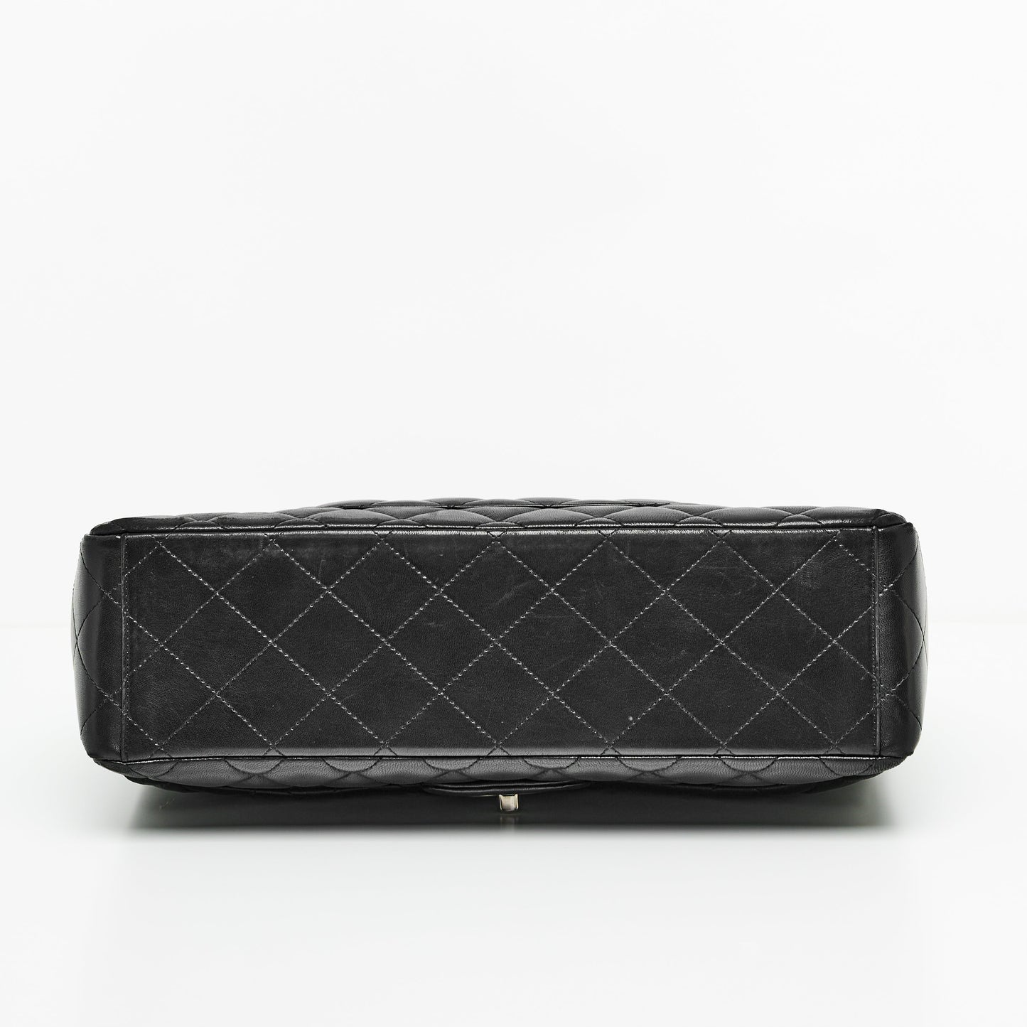 Chanel Maxi Lambskin Classic Single Flap Bag in Black SHW
