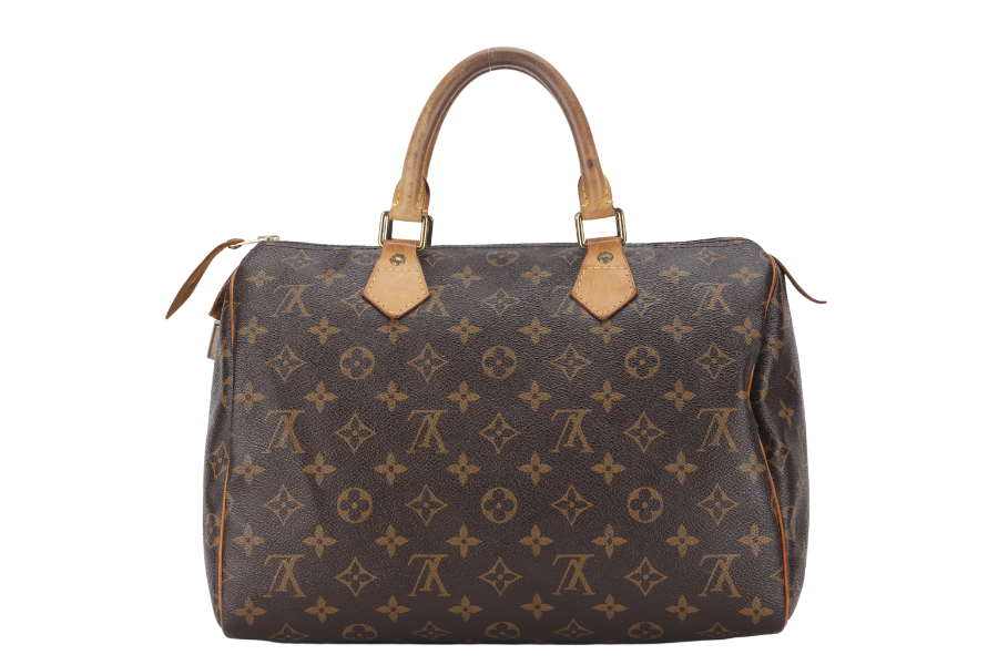 LOUIS VUITTON MONOGRAM CANVAS GOLD HARDWARE WITH PADLOCK, NO KEYS & DUST COVER Handbag