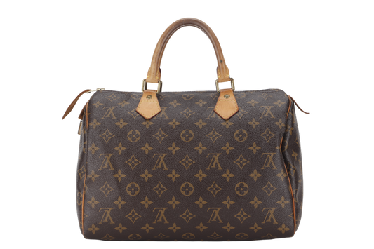 LOUIS VUITTON MONOGRAM CANVAS GOLD HARDWARE WITH PADLOCK, NO KEYS & DUST COVER Handbag