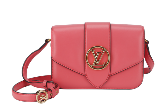 LOUIS VUITTON LV PONT 9 DAHLIA ( ) CALFSKIN LEATHER GOLD HARDWARE WITH DUST COVER Handbag