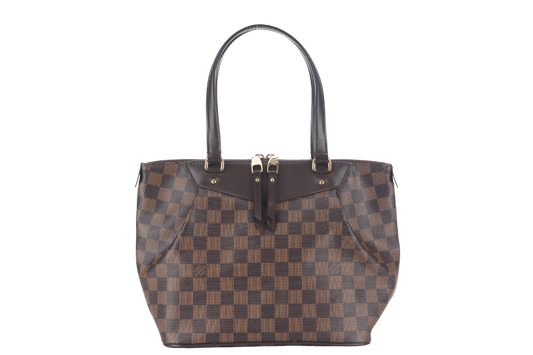 LOUIS VUITTON WESTMINSTER PM ( ) DAMIER EBENE GOLD HARDWARE NO DUST COVER Handbag