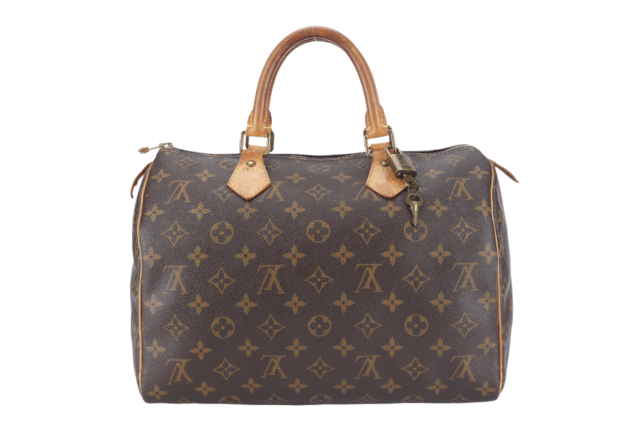 LOUIS VUITTON MONOGRAM CANVAS GOLD HARDWARE WITH PADLOCK & KEYS Handbag
