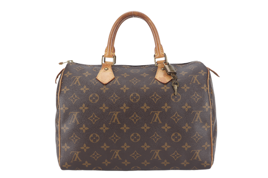 LOUIS VUITTON MONOGRAM CANVAS GOLD HARDWARE WITH PADLOCK & KEYS Handbag
