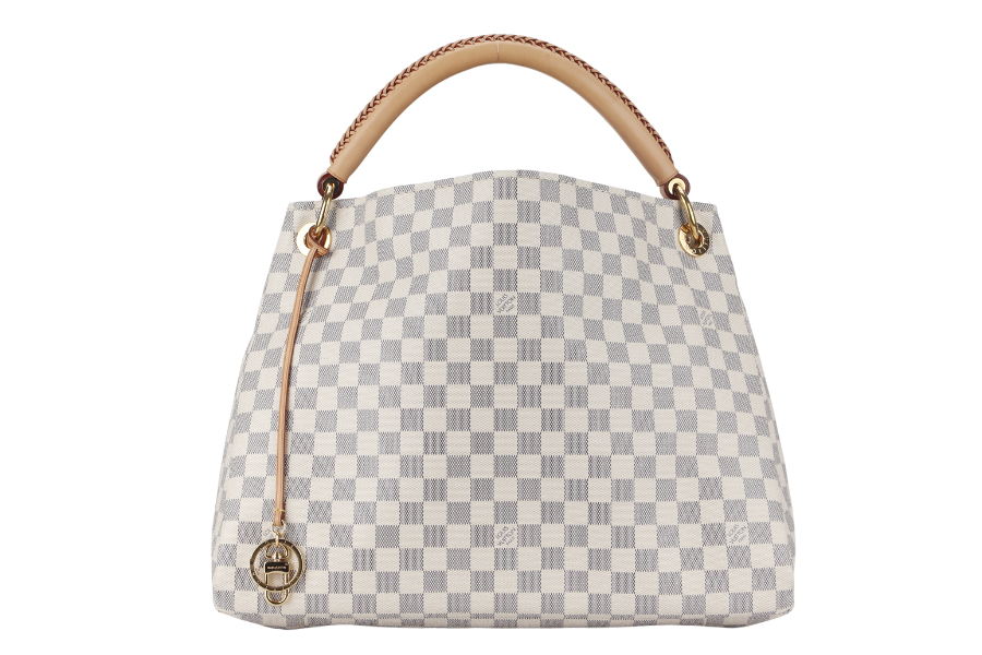LOUIS VUITTON ARTSY MM ( ) DAMIER AZUR GOLD HARDWARE NO DUST COVER Handbag
