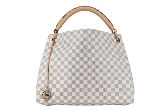 LOUIS VUITTON ARTSY MM ( ) DAMIER AZUR GOLD HARDWARE NO DUST COVER Handbag