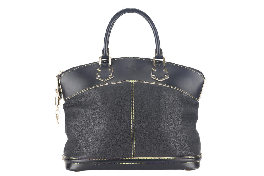 LOUIS VUITTON LOCKIT SUHALI PM BLACK LEATHER GOLD HARDWARE NO DUST COVER Handbag