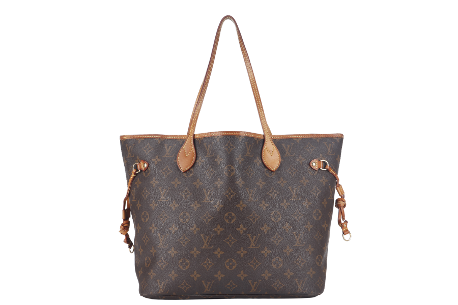 LOUIS VUITTON NEVERFULL MM ( ) BROWN CANVAS MONOGRAM GOLD HARDWARE NO DUST COVER Tote