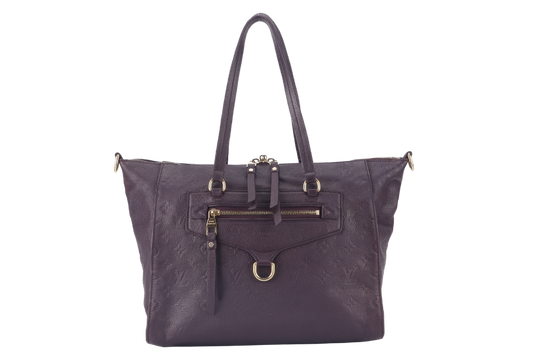 LOUIS VUITTON LUMINEWS PURPLE MONOGRAM EMPREINTE LEATHER GOLD HARDWARE NO DUST COVER Handbag
