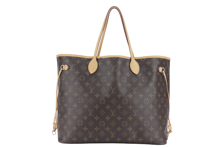 LOUIS VUITTON NEVERFULL GM ( ) MONOGRAM CANVAS GOLD HARDWARE WITH DUST COVER Tote