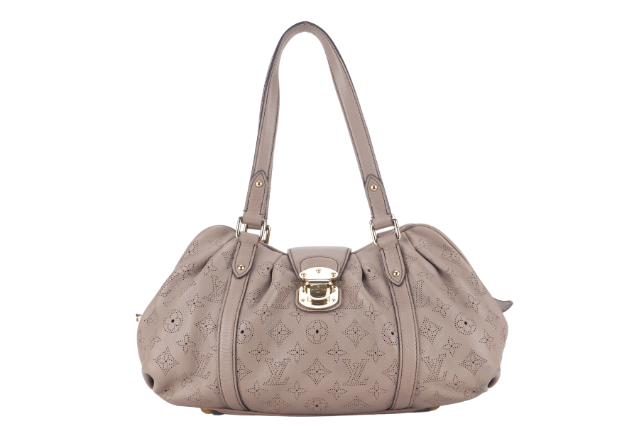 LOUIS VUITTON LUNAR PM BROWN MAHINA LEATHER GOLD HARDWARE NO DUST COVER Handbag