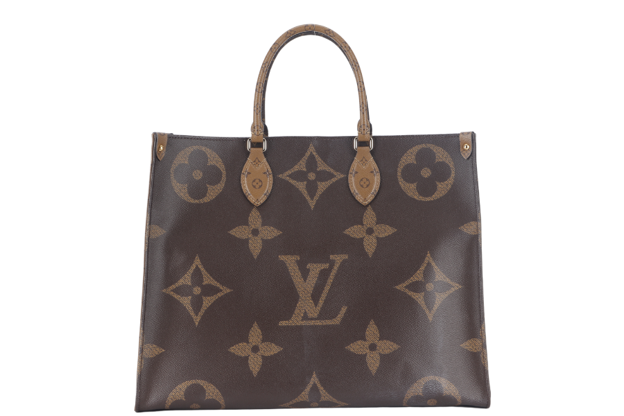 LOUIS VUITTON ONTHEGO GM ( ) MONOGRAM GIANT CANVAS GOLD HARDWARE WITH DUST COVER AND BOX Tote