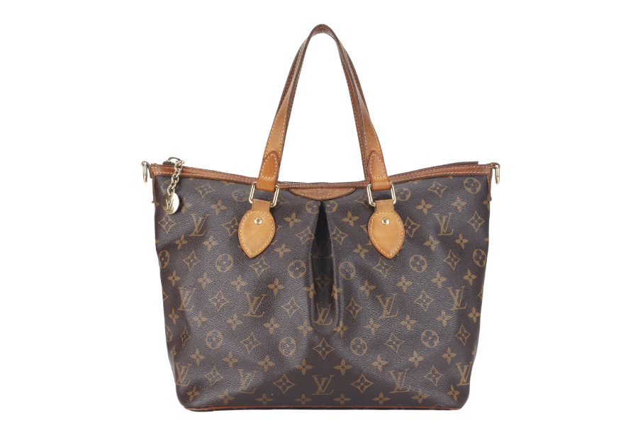 LOUIS VUITTON PALERMO PM ( ) MONOGRAM CANVAS GOLD HARDWARE WITH STRAP AND DUST COVER Handbag