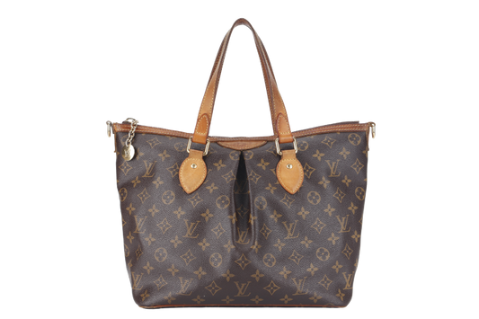 LOUIS VUITTON PALERMO PM ( ) MONOGRAM CANVAS GOLD HARDWARE WITH STRAP AND DUST COVER Handbag