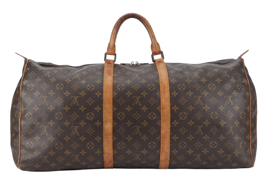LOUIS VUITTON KEEPAL 60 MONOGRAM CANVAS GOLD HARDWARE NO DUST COVER Handbag
