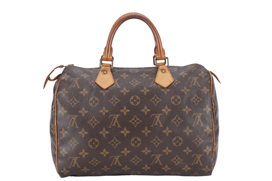LOUIS VUITTON BROWN MONOGRAM CANVAS GOLD HARDWARE NO DUST COVER Handbag