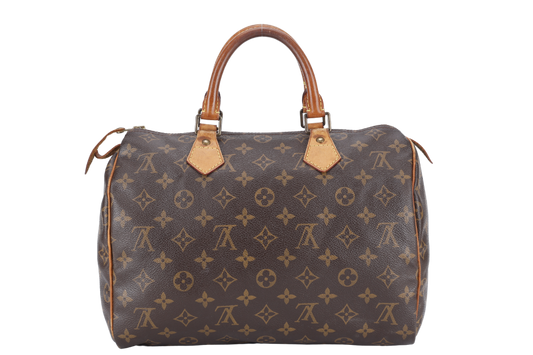 LOUIS VUITTON BROWN MONOGRAM CANVAS GOLD HARDWARE NO DUST COVER Handbag