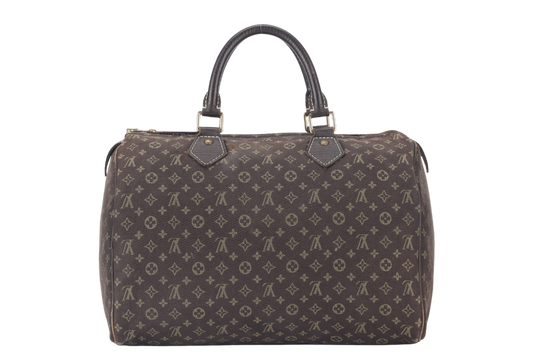 LOUIS VUITTON ( ) BROWN MINI LIN GOLD HARDWARE WITH DUST COVER Handbag
